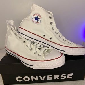 All Star Hightop Optical White Converse size 8.5 men 10.5 women